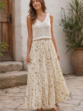 Floral Maxi Skirt